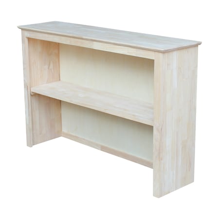 International Concepts Hutch For Brooklyn Desk 12 in D X 12 H, 30 W X Hardwood, Unfinished OF-65H